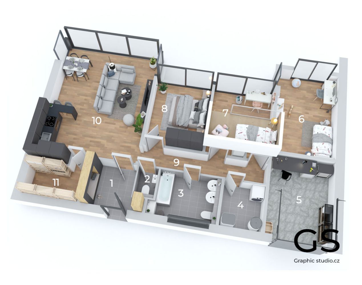 3D s vybavenim 18