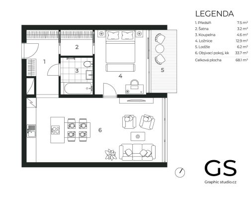2D planek s vybavenim 6
